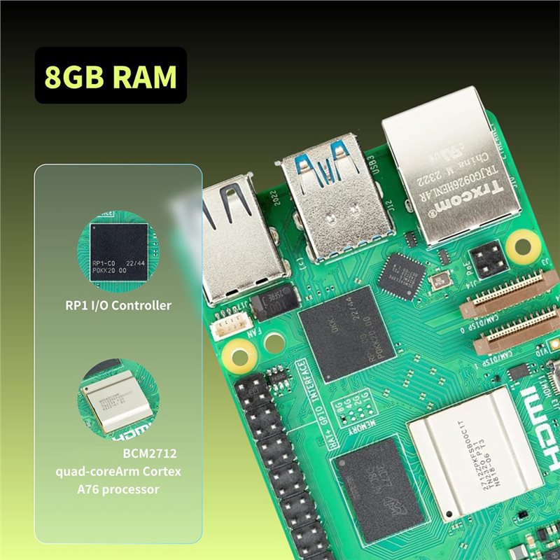 T23C – Kit de Início Irasptek  - Raspberry Pi 5 8Gb Board avaliação e preço